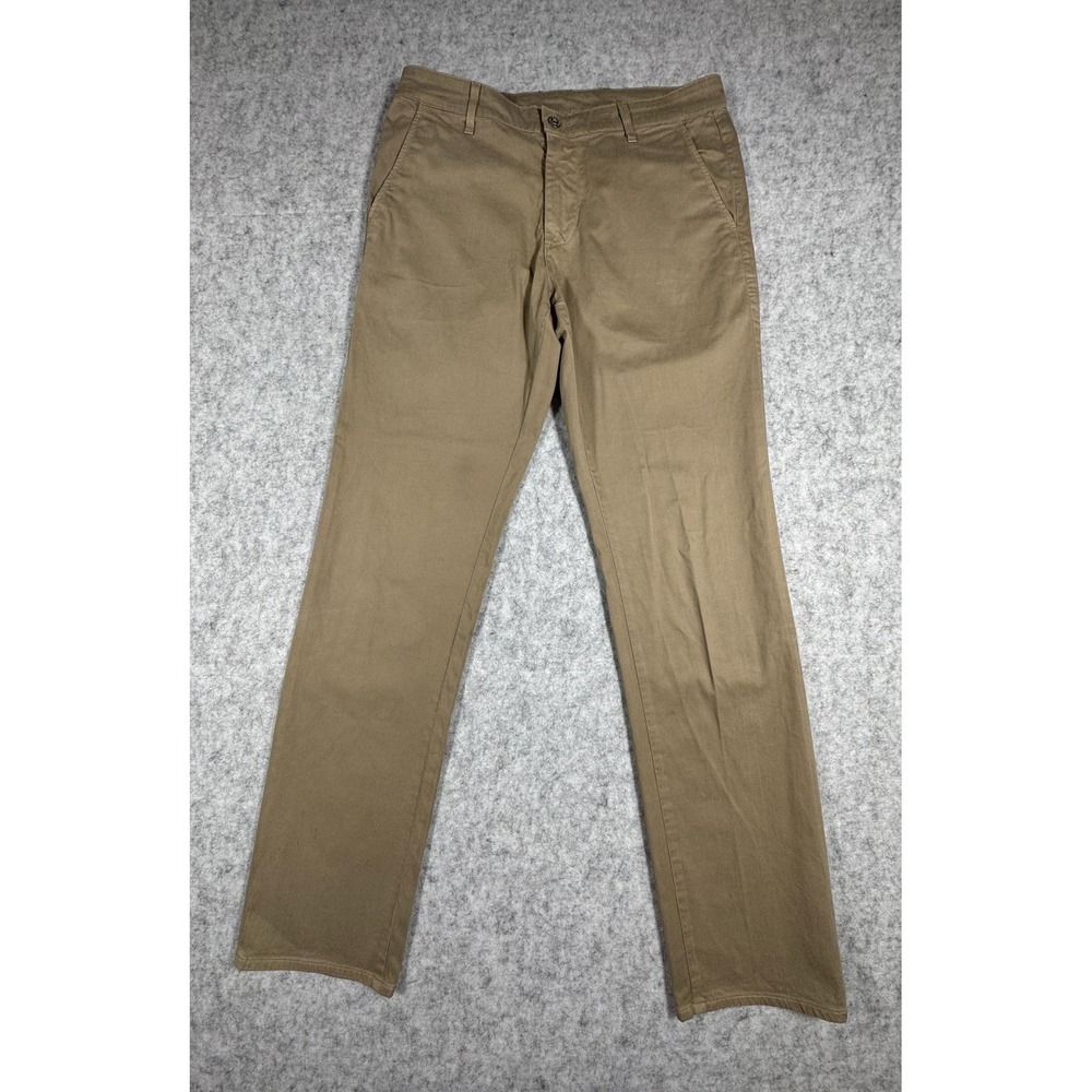 AG Adriano Goldschmied Mens 33x32‎ Beige The Lux Khaki Stretch Chino Pants